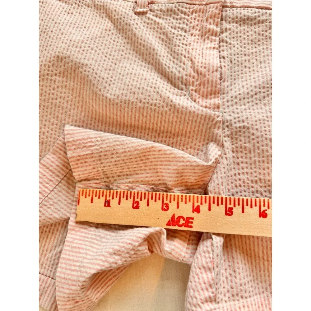 SOUTHERN TIDE Shorts Women Size 6 Light Pink Seersucker 4